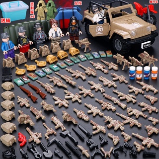 Compatible con los bloques de construcción de Lego de juguete militar ensamblado para niños PUBG móvil PUBG juguete Lego juego de rompecabezas para niños (3)