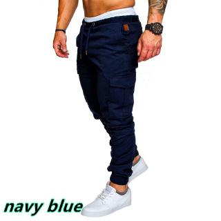 pantalones de moda para hombre con cordón masculino casual cargo pantalones talla s-5xl (2)
