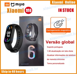 Xiaomi mi band 6/5 Soporte Inglés Versión Actualizada Reloj smartwatch m6 m5 Bluetooth 4.2 Monitor