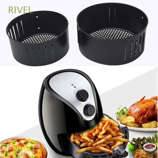 RIVEL Sturdy Air Fryer Basket Replacement Kitchenware Baking Tray Fit all Airfryer Kitchen Air fryer accessories Roasting High Quality Dishwasher Safe Cooking Tool (1)
