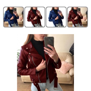 huanan Smooth Lady Jacket All Match Women Coat Cardigan for Motorcycle Riding