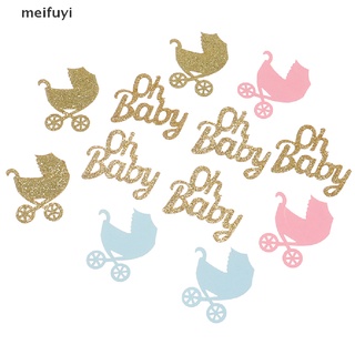 [meifuyi] 200pcs bebé carro confeti glitter oh bebé género revelar mesa confeti 439co (9)