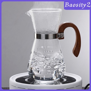 [BAOSITY2] Pour Over Coffee Maker Carafe con filtro embudo Anti-quemaduras tetera tetera (9)