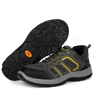 Los hombres zapatos de acero del dedo del pie de protección de trabajo Anti Smashing zapatos de trabajo hombre punción a prueba de seguridad transpirable masculino zapatillas de deporte de los hombres calzado (1)
