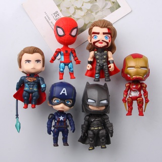6 unidades de Marvel DC Superhero Iron Man Batman Spiderman imán para nevera
