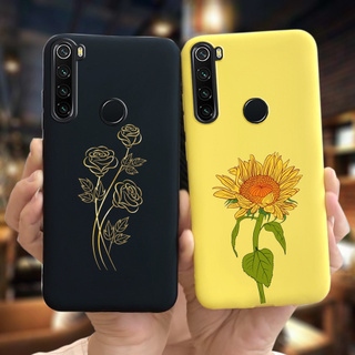 Colorful Sunflower Case Xiaomi Redmi Note 8 8T Phone Case Redmi Note 8 2021 Note8 8 T Casing Soft Silicone Back Cover 6.3 inch