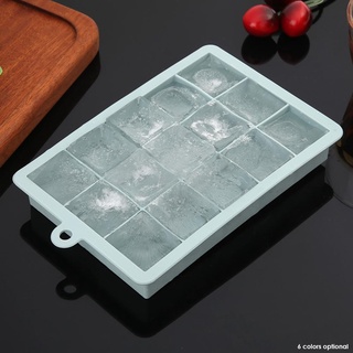 confiable silicona 15 rejillas cubo de hielo molde maker forma cuadrada diy bandeja de hielo molde de gelatina