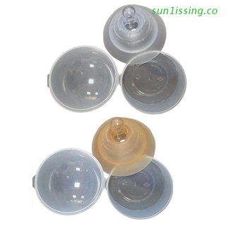 sun1iss - protector de pezón de silicona de doble capa para lactancia materna