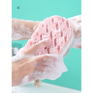 [Kc] esponja de baño reutilizable cómoda para la piel de baño exfoliante corporal cómodo para el hogar (6)