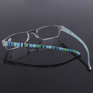 shin unisex gafas de lectura rayas resina lente transparente gafas de presbicia +1.0~+4.0 (6)