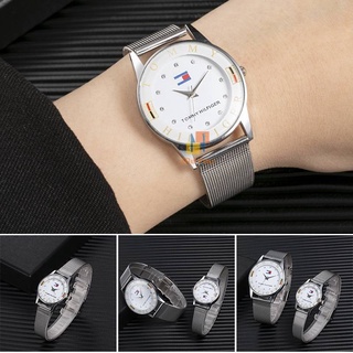 Reloj tommy hilfiger de pulsera de cuarzo casual simple de lujo para hombres y mujeres