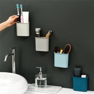 estante de baño de estilo nórdico simple, soporte para champú, sin costuras, montado en la pared, adhesivo, gancho, accesorios de baño