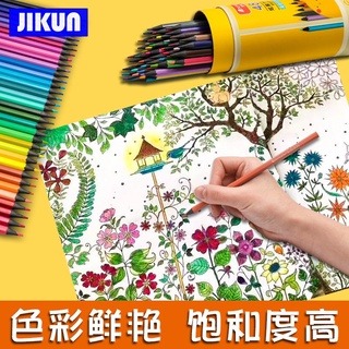 Juego de lápices de colores - JIKUN Fine Art dibujo no tóxico Base de aceite Set para artista Sketch 12/18/24/36/48 colores (8)