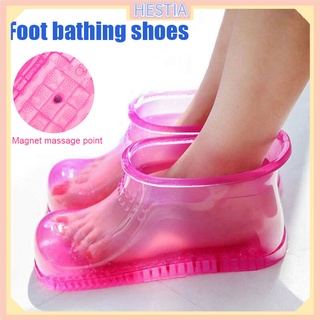 botas de masaje de baño de pies spa hogar relajación cubo botas cuidado de pies caliente compres zapatos