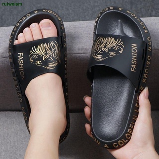 Zapatillas De Los Hombres De Verano Hogar Antideslizante Tendencia Versión Coreana Moda Exterior Desgaste Zapatos De Playa 2021 Pareja Sandalias