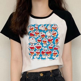 Doraemon Unisex top Verano tees Hombres vintage ulzzang grunge streetwear harajuku Camiseta Más El Tamaño