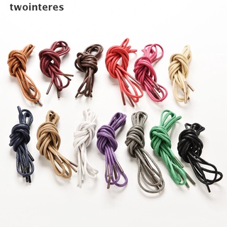 [twointeres] multicolor algodón encerado cordón redondo cuerda vestido zapato cordones 85 cm 1 par [twointeres]