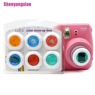 [Shenyangxian] 6 filtros de lente de Color de cerca para cámara de película Fujifilm Instax Mini 7s/8/8+/9