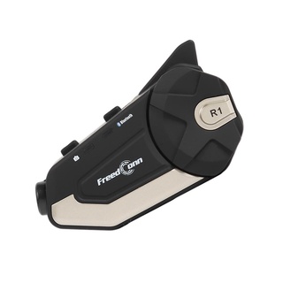 r1 1080p hd cámara moto wifi bluetooth compatible 4.1 casco auricular intercomunicador (7)