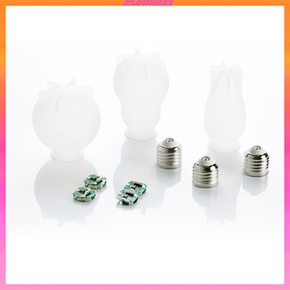 [KLOWARE2] Moldes de resina para bombillas de resina, 3 moldes de silicona para bombillas LED