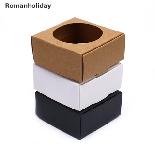 [romanholiday] 10 unids/set hollow out kraft caja de papel kraft boda fiesta favor caramelo regalo craft box co