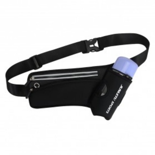 Junletu - bolsa deportiva para cintura, impermeable, B-FF001, color negro