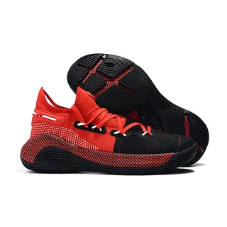 2019 UnderArmour UA Curry 6 rojo/negro hombres zapatos de baloncesto