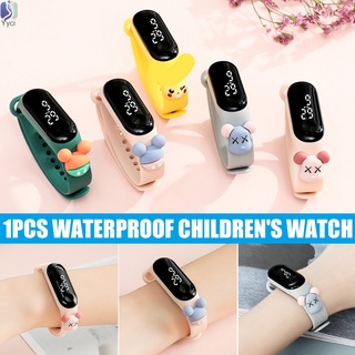 Yy Kids Digital Sport Watch al aire libre impermeable reloj electrónico reloj de pulsera lindo de dibujos animados para niños y niñas