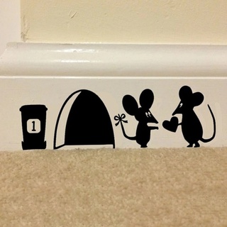 Pegatinas de pared para agujero de ratón, decoración autoadhesiva (1)