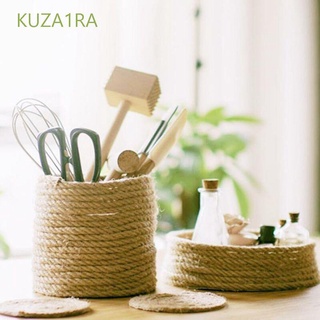 KUZA1RA - cuerda de 10 metros para acampar, bricolaje, yute, boda, fiesta, decoración, vástago fuerte para manualidades