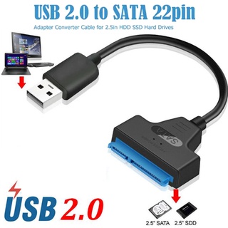 {FCC} USB 2.0 a SATA 22 pines unidad de disco duro portátil SSD Cable convertidor {newwavebar.co}