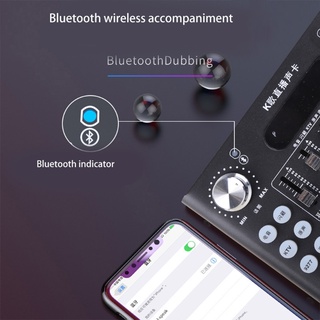 Btsg Bluetooth compatible con cambiador de voz tarjeta de sonido Audio DJ mezclador con múltiples efectos de sonido para transmisión en vivo música (5)