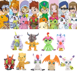 9 Piezas Digimon Adventure Figura Portátil Ligero PVC Aventura Modelo De Dibujos Animados Para El Hogar
