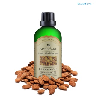 SevenFire 100ml Moisturizing Sweet Almond Base Essential Oil Skin Facial Hair Smooth Care