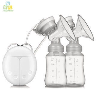 Bomba de leche eléctrica doble con botella de leche para bebés USB libre de BPA