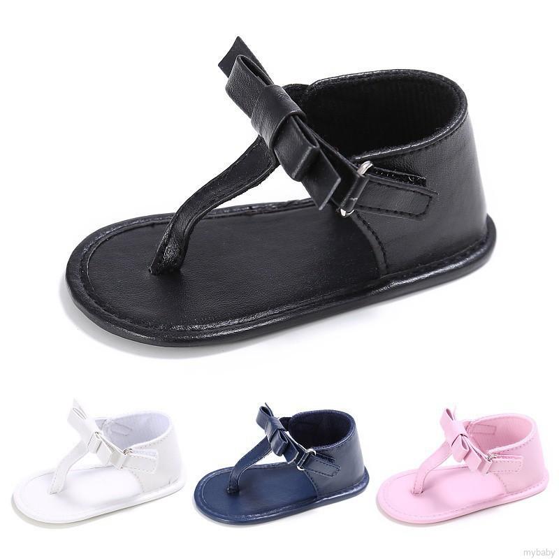 Mybaby zapatos de suela suave con lazo antideslizante para recién nacidos/niñas (4)