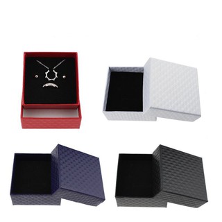 Caja de joyería de Color sólido rentable hermosa caja de anillos pendientes caja collar pulsera caja pequeña caja de embalaje