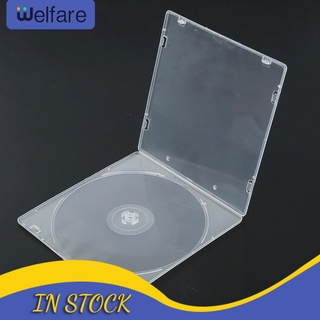 1pcs Transparente 5.2 Mm Único CD DVD R CDR DVDR Disco PP Poly Plástico Funda Exterior +