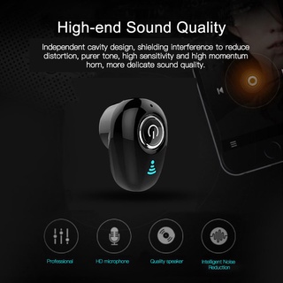 Mini audífonos inalámbricos in-ear con Bluetooth S650 Estéreo con micrófono