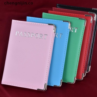 YANG Casual PU Leather Passport Covers Travel ID Card Passport Holder Wallet Case .