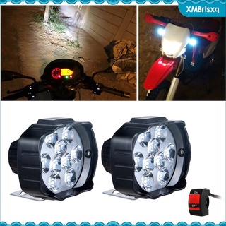 faros delanteros de motocicleta led brillante foco scooter lámparas auxiliares iluminación blanca