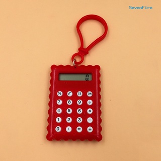 sevenfire pocket student mini calculadora electrónica en forma de galleta suministros de oficina (5)