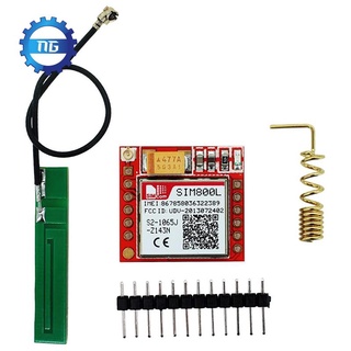 Más pequeño SIM800L GPRS GSM Breakout ule tarjeta MicroSIM Core Board Quad-Band 850/900/1800/1900MHz ranura para tarjeta SIM