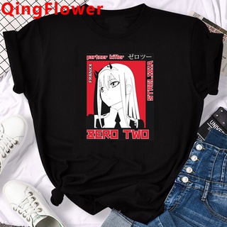 Anime Darling En El Franxx Camiseta Masculina vintage ulzzang Japonés top tees Verano Pareja Ropa harajuku (2)