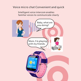 [disponible en inventario] reloj inteligente para niños con ranura para tarjeta SIM de 1.44 pulgadas con pantalla táctil para niños con GPS Tra (3)