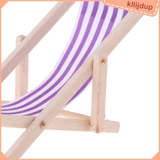 Kllijdup silla a rayas plegable Para Casa De muñecas/accesorios Para muebles De playa/jardín