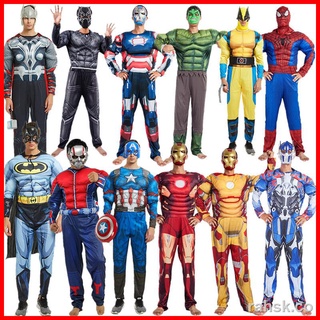 ♨Halloween Spiderman Clothes Iron Man Captain America Superman Avengers Batman Character Clothes Wholesale