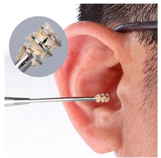 5 pieza limpieza de oidos de acero inoxidable Higienizador De orejas remoción de cerumen removedor cera (6)