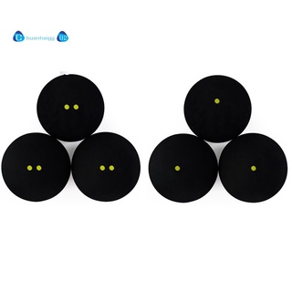 3 bolas de Squash de dos amarillos puntos de baja velocidad deportes bolas de goma profesional jugador competencia Squash (1)