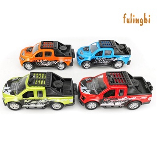 flb 1/36 simulación diecast pickup truck car pull back modelo niños juguete colección (9)